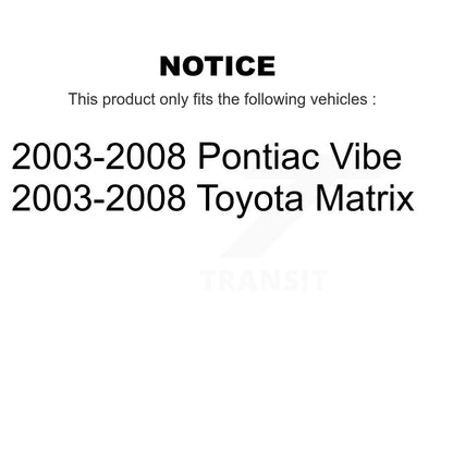 Ball Joint And Tie Rod End Front Kit For 2003-2008 Toyota Matrix Pontiac Vibe