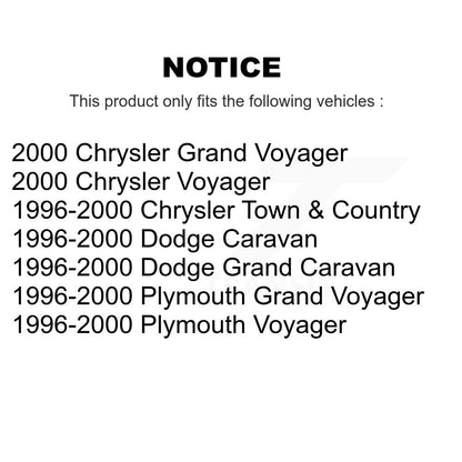 Tie Rod End Front Outer Pair For Dodge Caravan Grand Plymouth Voyager Chrysler &