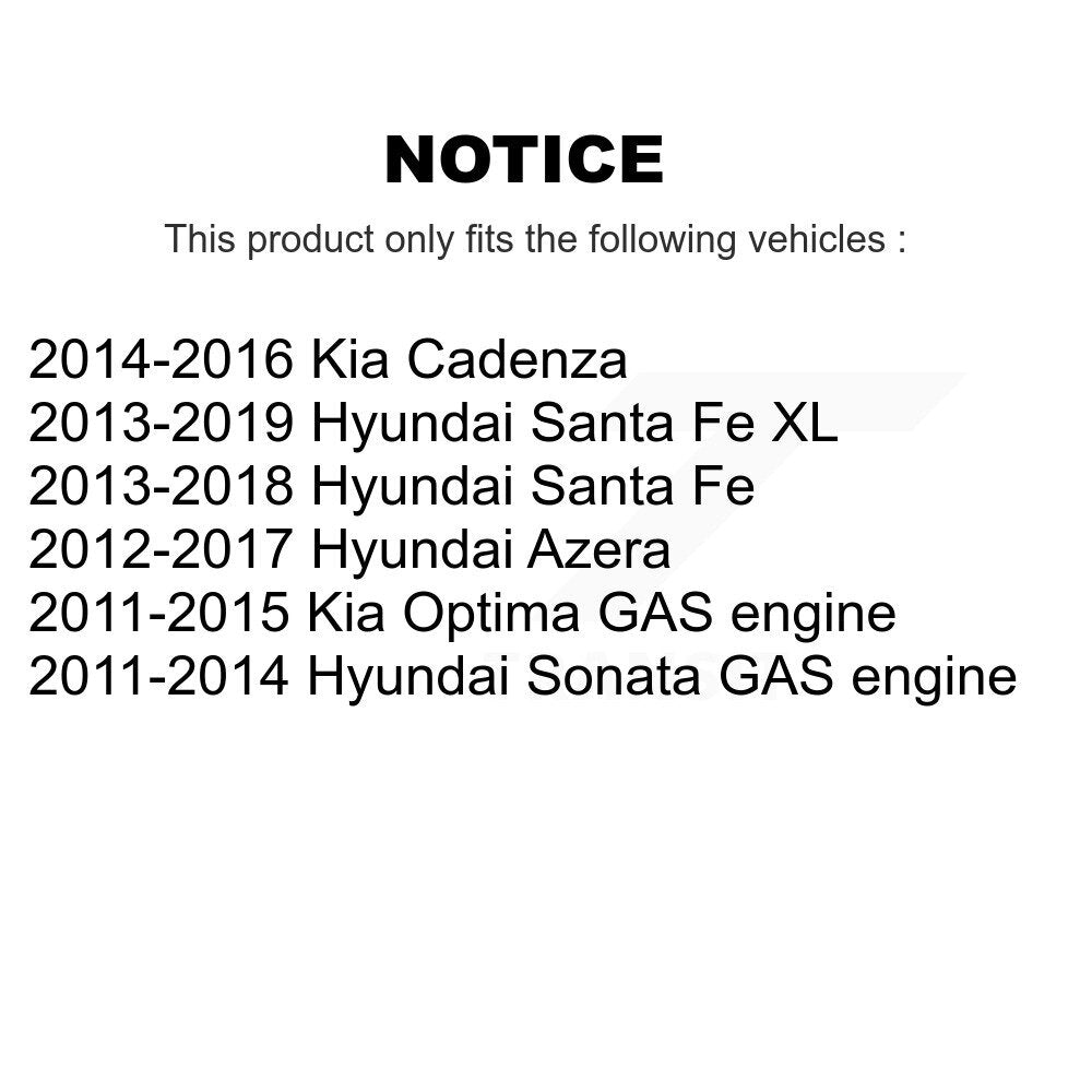 Tie Rod End Front Inner Pair For Hyundai Sonata Santa Fe Kia Optima XL Cadenza