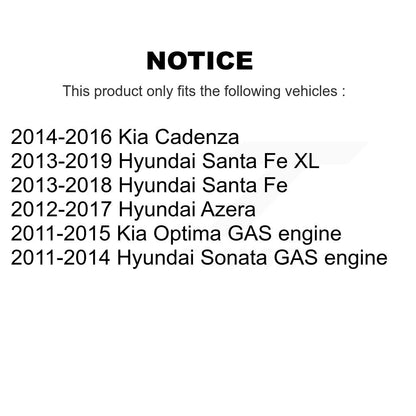 Tie Rod End Front Inner Pair For Hyundai Sonata Santa Fe Kia Optima XL Cadenza
