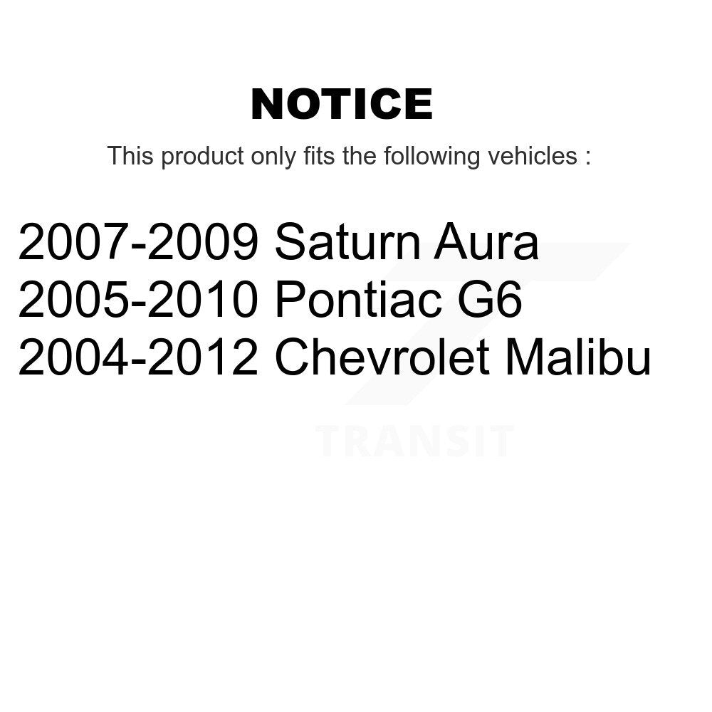 Tie Rod End Front Inner Pair For Chevrolet Malibu Pontiac G6 Saturn Aura