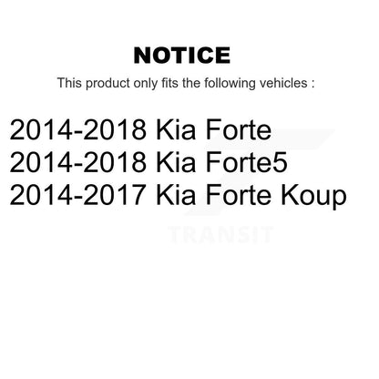 Suspension Ball Joint And Tie Rod End Front Kit For Kia Forte Forte5 Koup