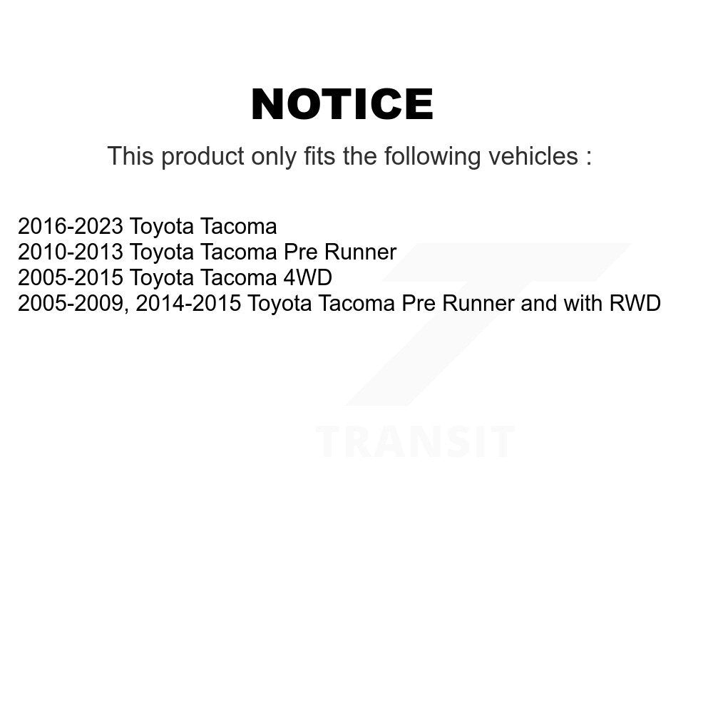 Suspension Ball Joint And Tie Rod End Front Kit For Toyota Tacoma
