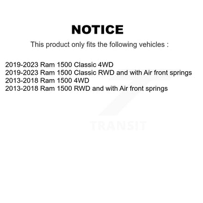 Suspension Control Arm Ball Joint Tie Rod End Link Front Kit (8Pc) For Ram 1500