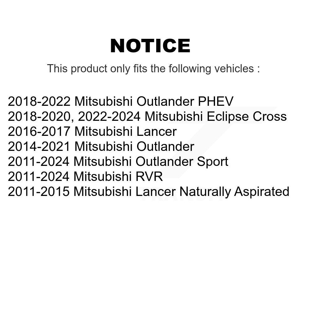 Tie Rod End Front Inner Pair For Mitsubishi RVR Outlander Lancer Eclipse Cross