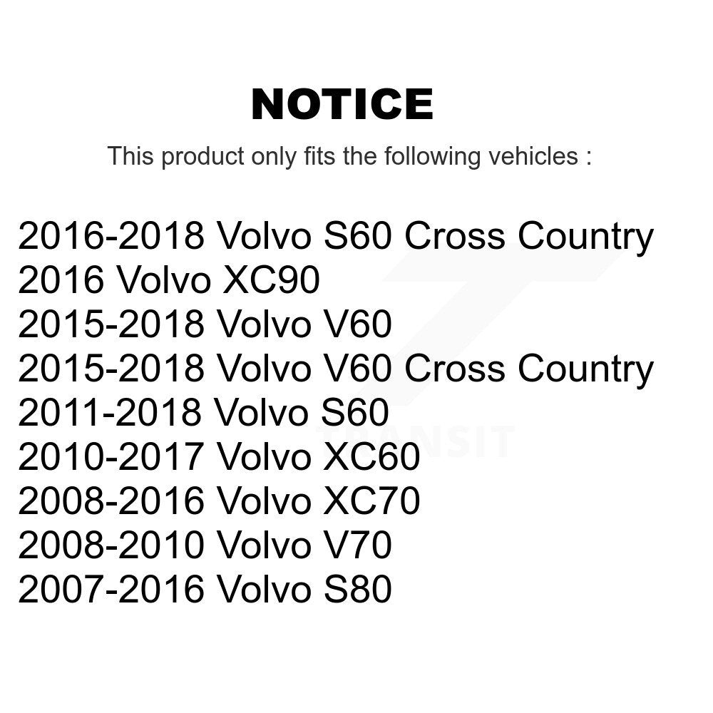 Link Front Pair For Volvo XC60 XC70 S60 V60 XC90 S80 Cross Country V70