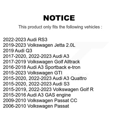 Outer & Inner Tie Rod End Front Kit For Volkswagen Jetta Audi GTI A3 Quattro R