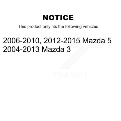 Suspension Strut Shock Mounting Front Rear Kit For Mazda 3 5