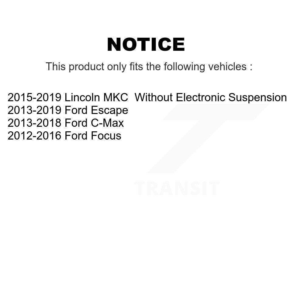 Suspension Strut Shock Mounting Front Rear Kit For Ford Escape Focus Lincoln MKC