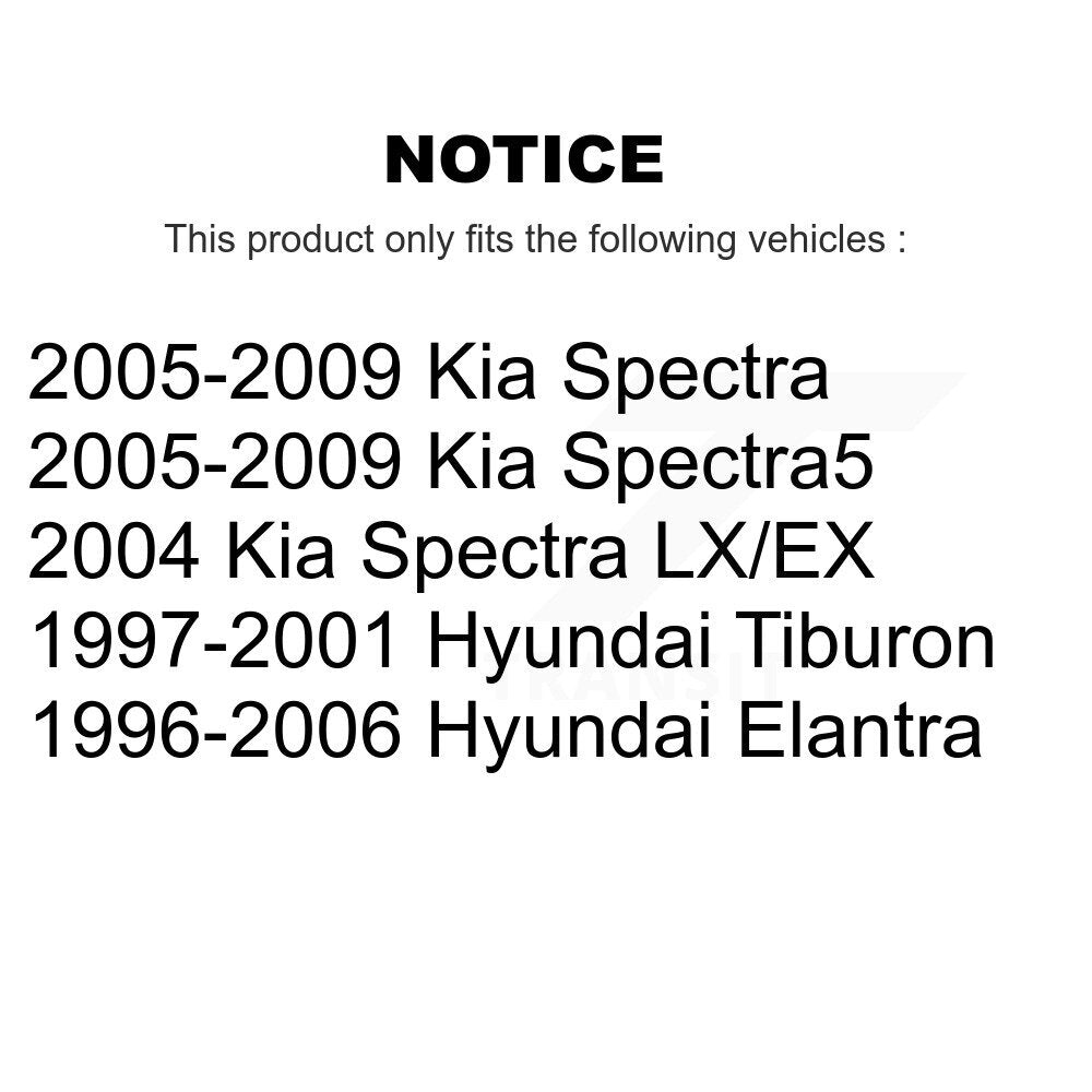 Suspension Strut Shock Mounting Front Pair For Hyundai Elantra Kia Spectra