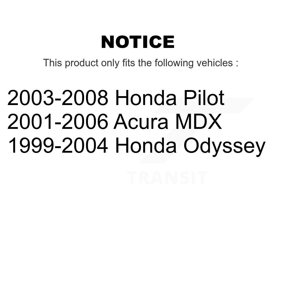 Suspension Strut Shock Mounting Front Pair For Honda Pilot Odyssey Acura MDX