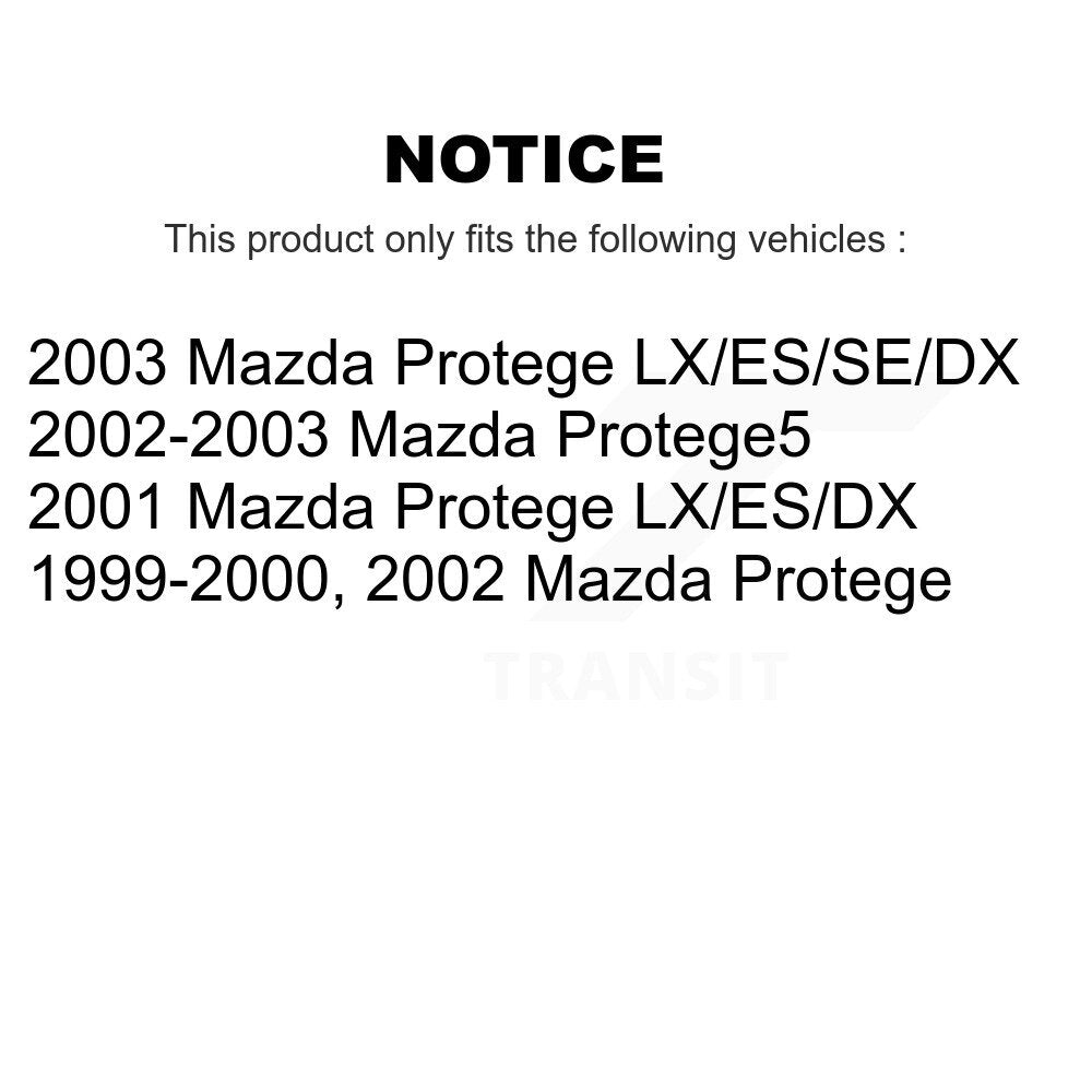 Suspension Strut Shock Mounting Front Pair For Mazda Protege Protege5