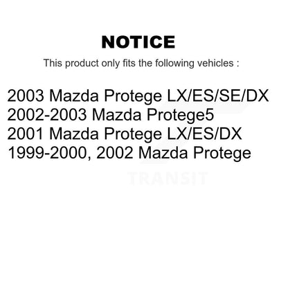 Suspension Strut Shock Mounting Front Pair For Mazda Protege Protege5