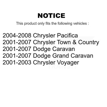Suspension Strut Shock Mounting Front Pair For Dodge Grand Caravan Chrysler Town