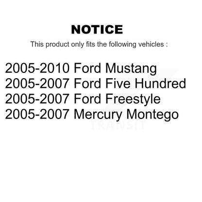 Suspension Strut Shock Mounting Front Pair For Ford Mustang Five Hundred Mercury