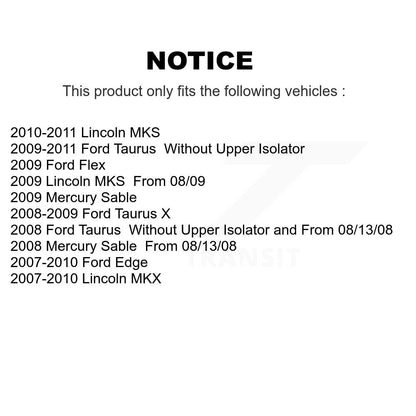 Suspension Strut Shock Mounting Front Pair For Ford Edge Flex Lincoln MKX Taurus