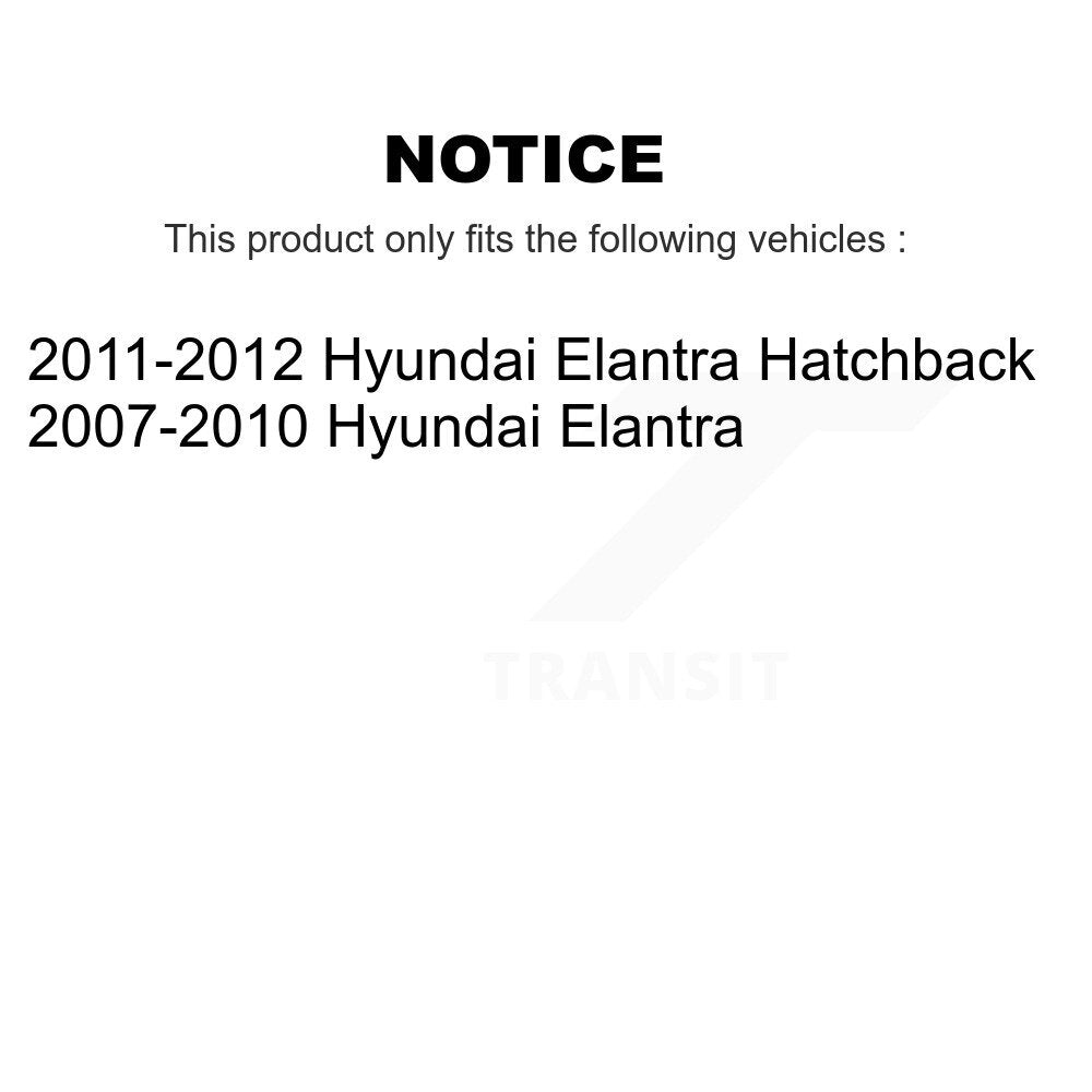 Suspension Strut Shock Mounting Front Pair For Hyundai Elantra