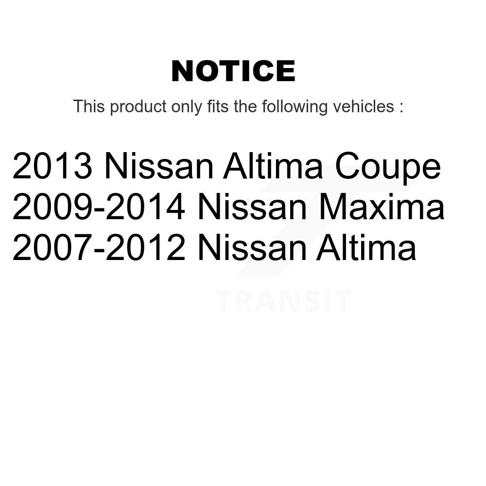 Suspension Strut Shock Mounting Front Pair For Nissan Altima Maxima