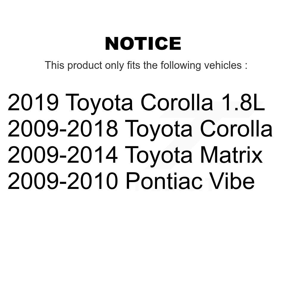 Suspension Strut Shock Mounting Front Pair For Toyota Corolla Matrix Pontiac