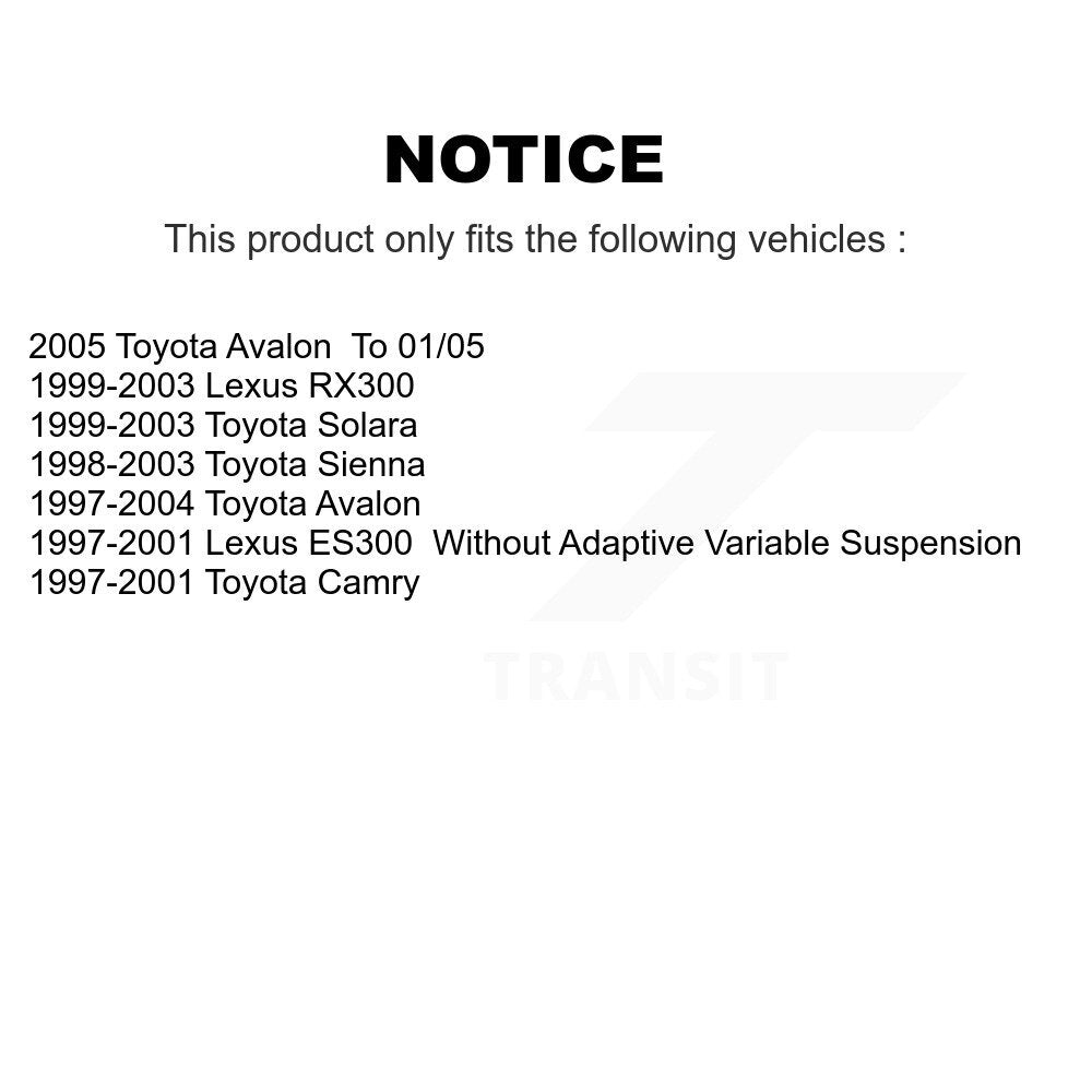 Suspension Strut Shock Mounting Front Kit For Toyota Camry Sienna Lexus Avalon