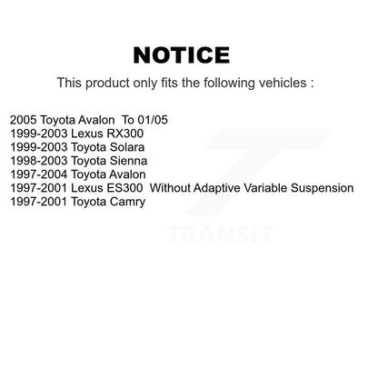 Suspension Strut Shock Mounting Front Kit For Toyota Camry Sienna Lexus Avalon