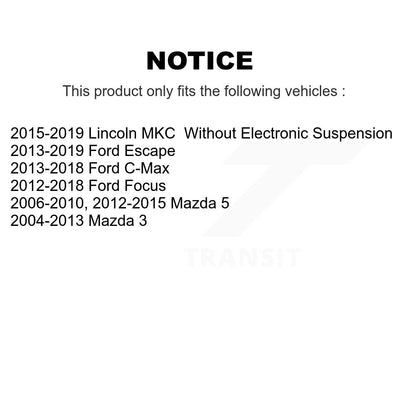 Suspension Strut Shock Mounting Rear Pair For Ford Escape Mazda 3 Focus 5 MKC