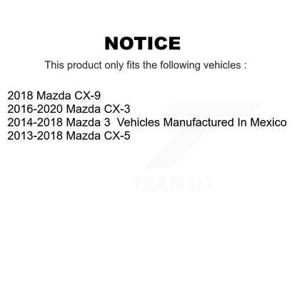 Suspension Shock Mounting Kit Rear Pair For Mazda CX-5 3 CX-3 CX-9