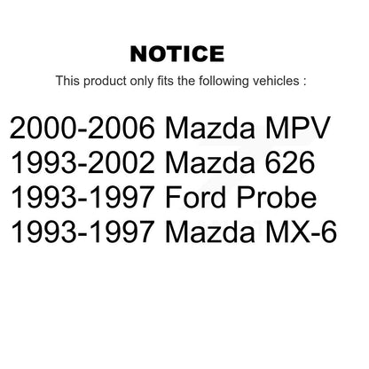 Wheel Bearing And Tie Rod End Front Kit For Mazda MPV 626 Ford Probe MX-6