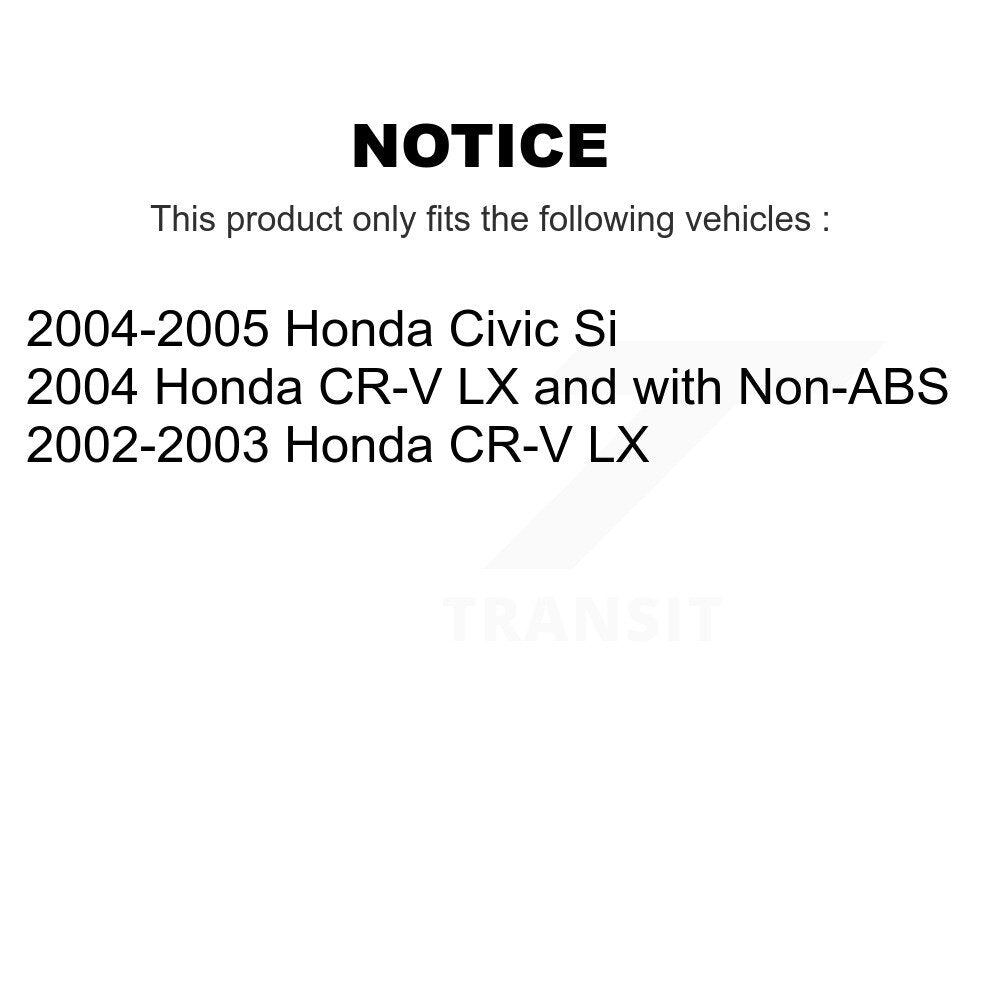Wheel Bearing And Tie Rod End Front Kit For Honda Civic CR-V
