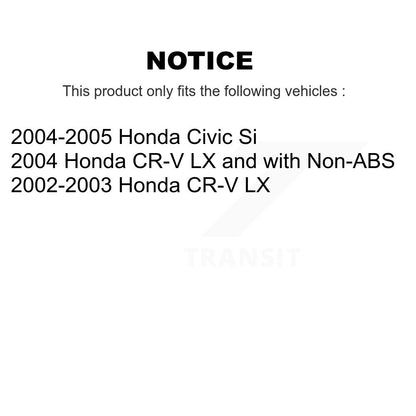 Wheel Bearing And Tie Rod End Front Kit For Honda Civic CR-V