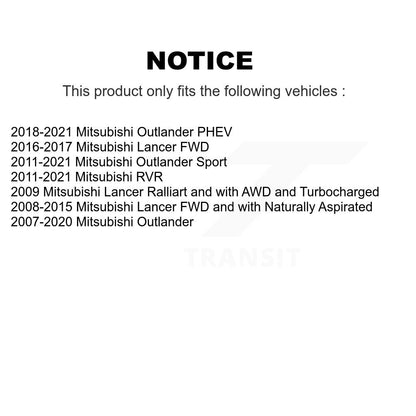Wheel Bearing And Tie Rod End Front Kit For Mitsubishi Outlander RVR Lancer PHEV