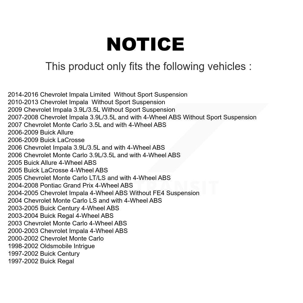 Wheel Bearing Tie Rod End Front Kit For Chevrolet Impala Buick LaCrosse Pontiac