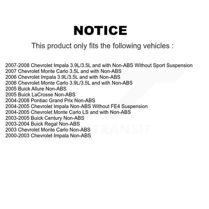 Wheel Bearing And Tie Rod End Front Kit For Chevrolet Impala Pontiac Grand Prix