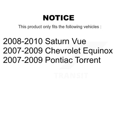 Wheel Bearing Tie Rod End Front Kit For Chevrolet Equinox Pontiac Torrent Saturn