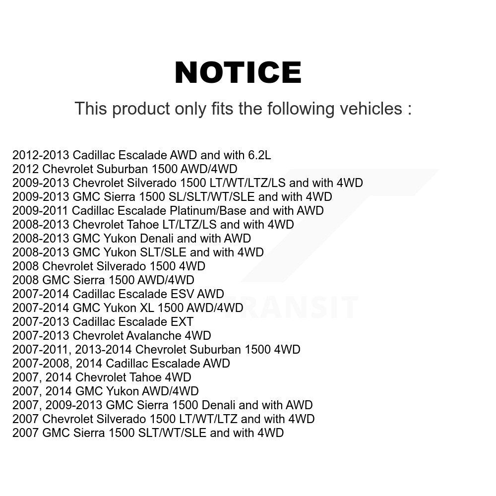 Wheel Bearing & Tie Rod End Front Kit For Chevrolet GMC Sierra 1500 Silverado XL
