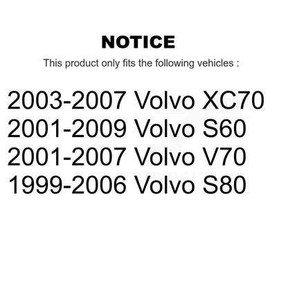 Hub Bearing Assembly And Link Front Kit For Volvo S60 XC70 V70 S80