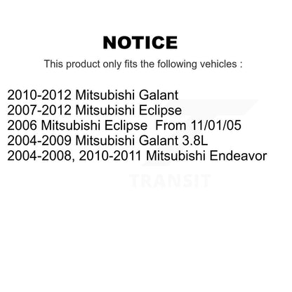 Hub Bearing Assembly And Link Front Kit For Mitsubishi Eclipse Endeavor Galant