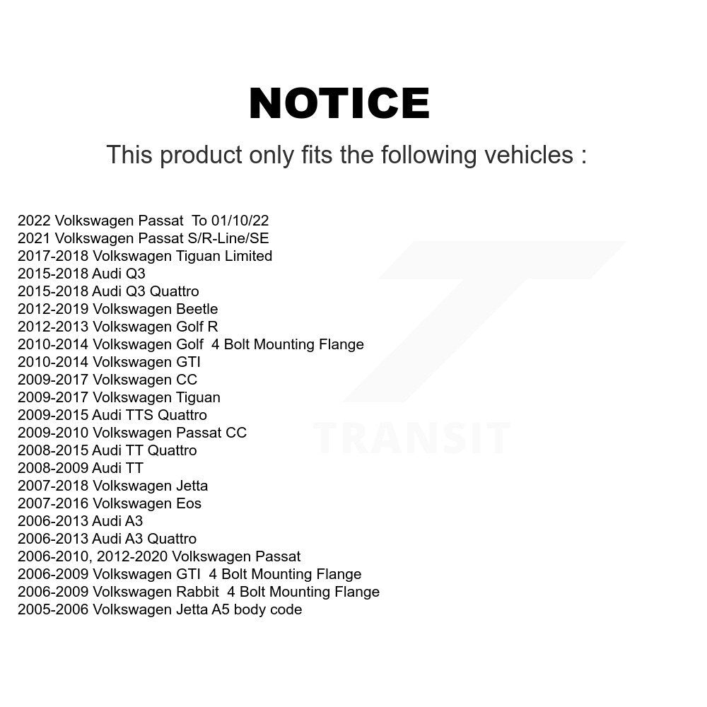 Hub Bearing Assembly Link Front Kit For Volkswagen Jetta Tiguan Passat Audi Golf