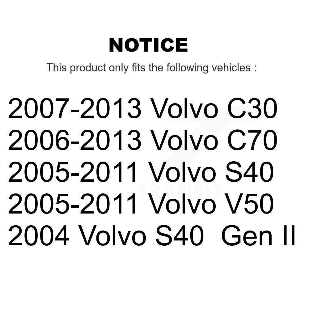 Hub Bearing Assembly And Link Front Kit For Volvo S40 C30 V50 C70