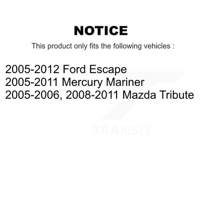 Wheel Bearing And Link Front Kit For Ford Escape Mazda Tribute Mercury Mariner