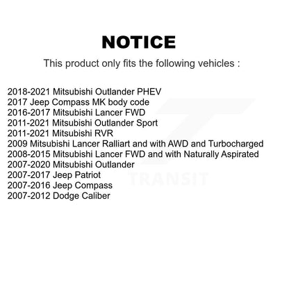Wheel Bearing & Link Front Kit For Mitsubishi Jeep Outlander RVR Lancer Patriot