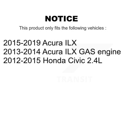 Wheel Bearing And Tie Rod End Front Kit For Honda Civic Acura ILX
