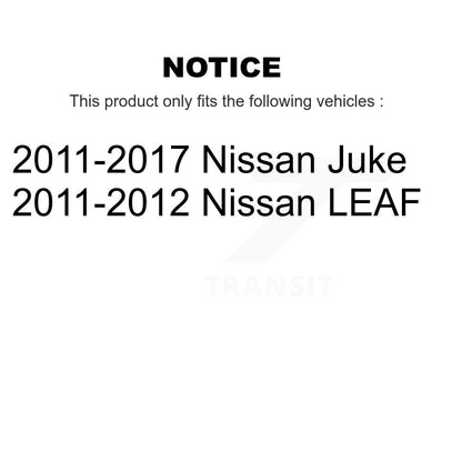 Wheel Bearing And Tie Rod End Front Kit For Nissan Juke LEAF