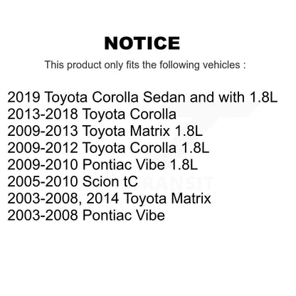 Bearing Lower Ball Joint & Link Front Kit For Toyota Corolla Matrix Pontiac Vibe