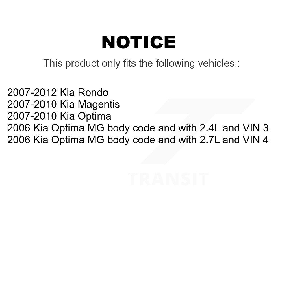 Bearing Lower Ball Joint & Sway Bar Link Front Kit For Kia Rondo Optima Magentis