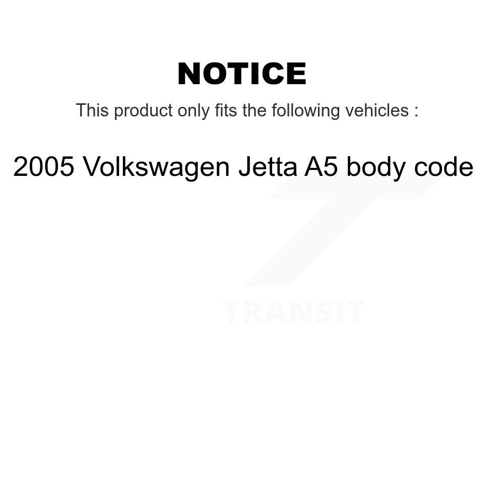 Bearing Lower Ball Joint & Sway Bar Link Front Left Kit For Volkswagen Jetta GTI