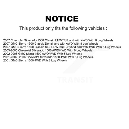 Bearing Lower Ball Joint Link Front Kit For Chevrolet Silverado 1500 GMC Sierra