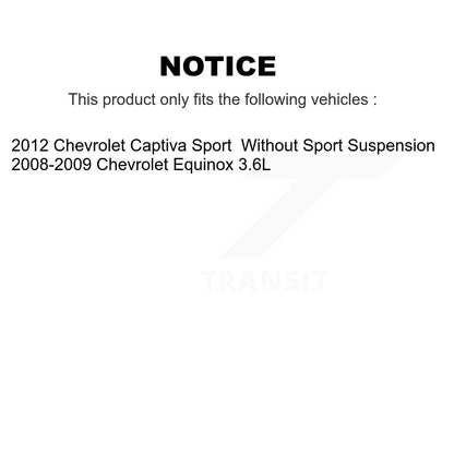 Hub Bearing Lower Control Arm Link Front Right Kit For Chevrolet Equinox Captiva