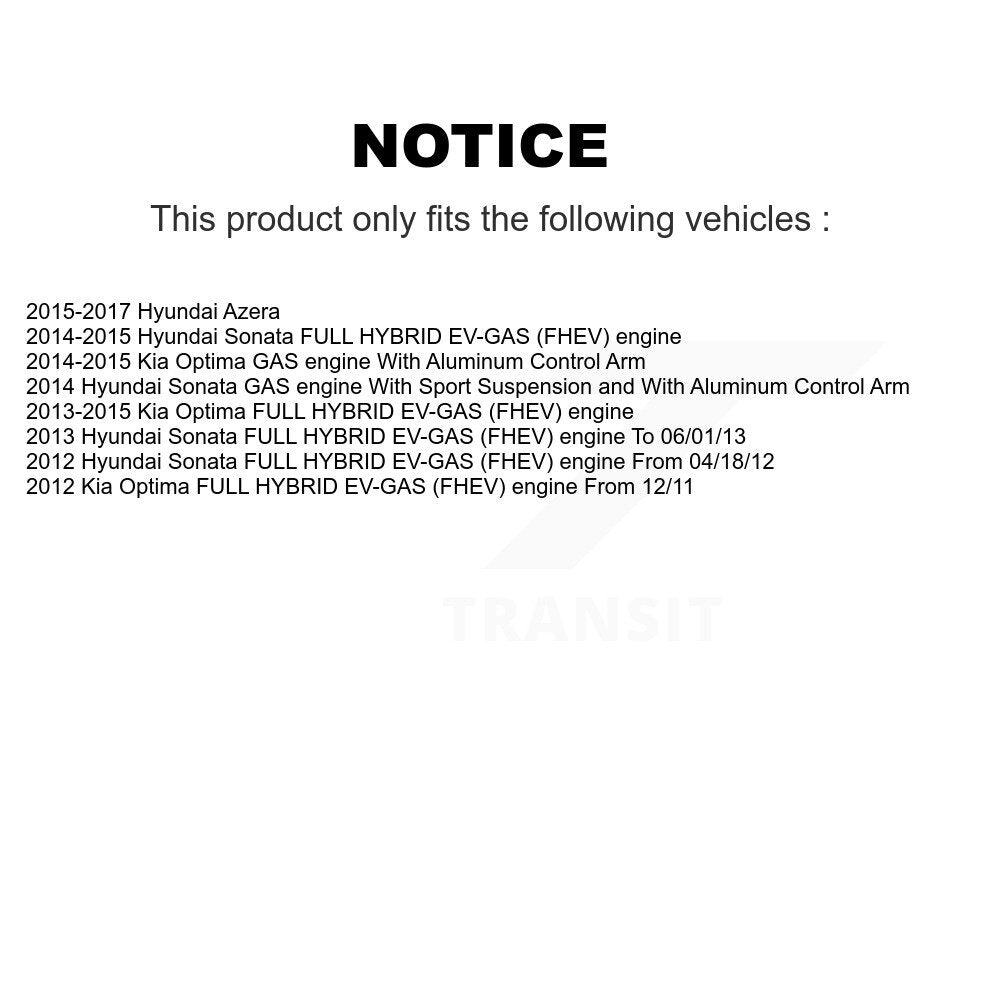 Bearing Lower Arm Outer Tie Rod Link Front Left Kit For Hyundai Sonata Kia Azera