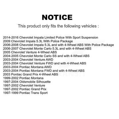 Bearing Lower Control Arm Outer Tie Rod Link Front Right Kit For Chevrolet Grand